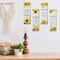 4 Pcs Summer Sunflower Wall Decor Inspirational Sunflower Kitchen Decor and Accessories Wooden Rustic Farmhouse Yellow Flowers Wall Art Decoration for Home Bathroom Office Living Room(White)